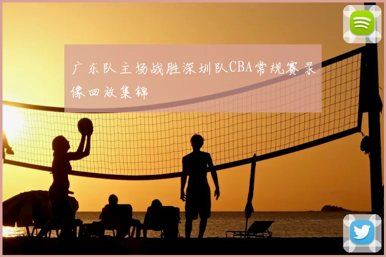 广东队主场战胜深圳队CBA常规赛录像回放集锦