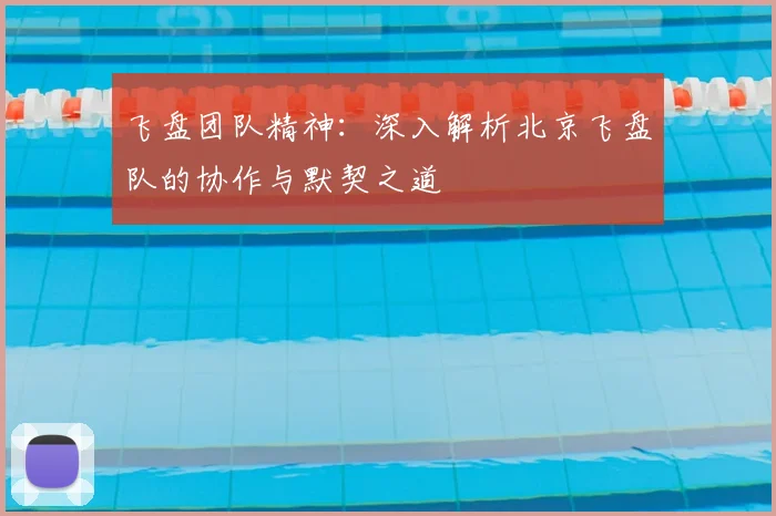 飞盘团队精神:深入解析北京飞盘队的协作与默契之道