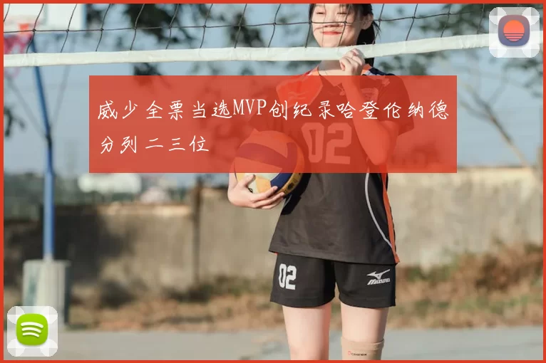 威少全票当选MVP创纪录哈登伦纳德分列二三位